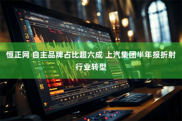恒正网 自主品牌占比超六成 上汽集团半年报折射行业转型